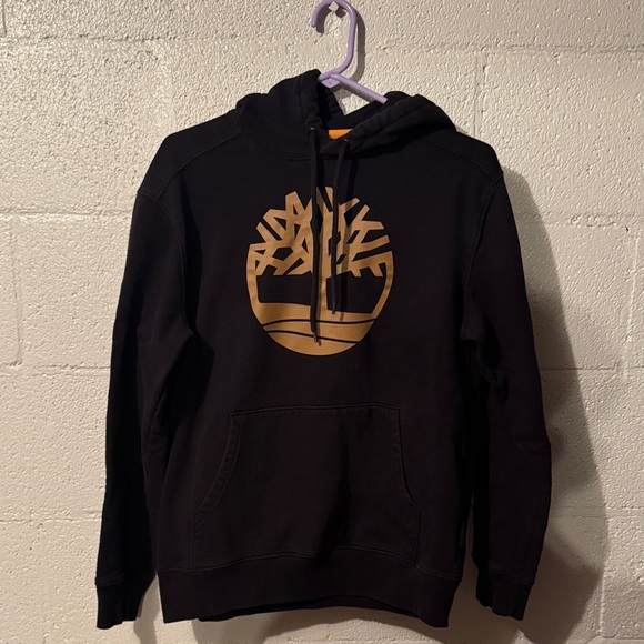 Timberland Black Hoodie with Gold Emblem - Picture 1 of 6